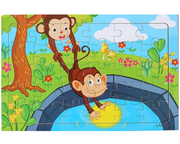 Puzzle Montessori éducatif bois Oremma
