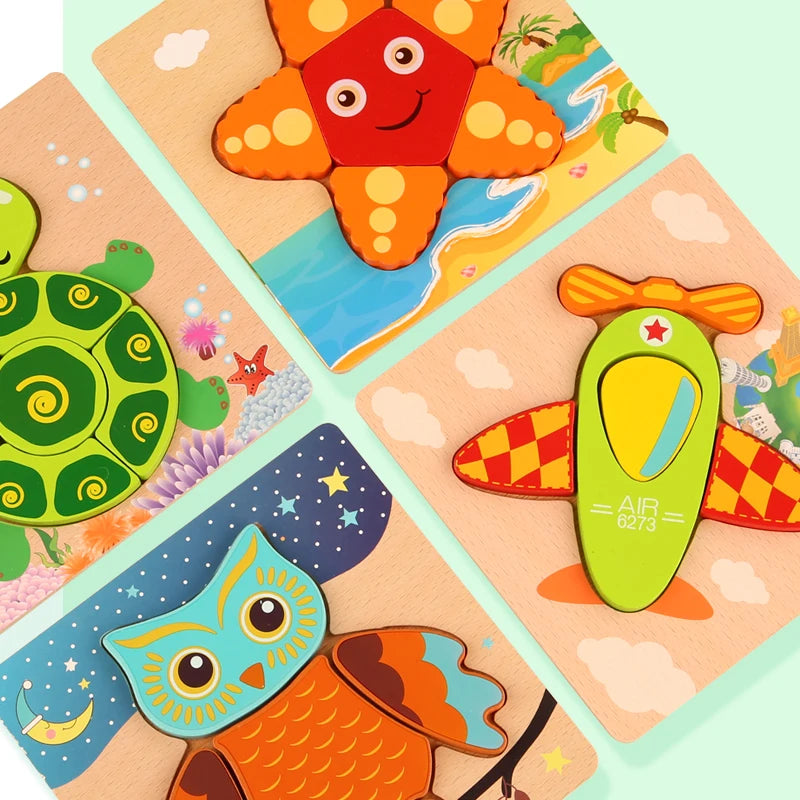 Puzzle 3D animaux Montessori pour bebe Oremma