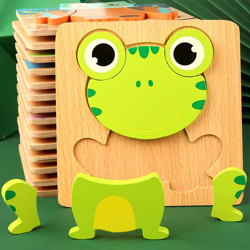 Puzzle 3D animaux Montessori pour bebe Oremma