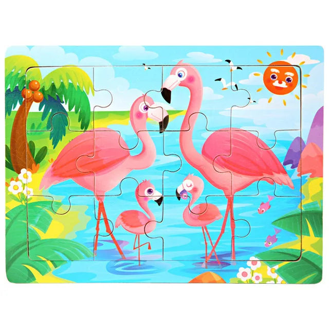 Puzzle Montessori éducatif bois Oremma