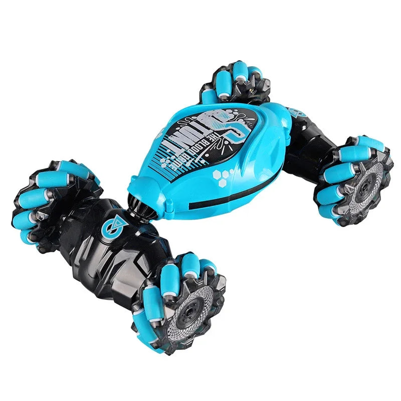 4WD RC Drift Car with Dual Control - 2.4G Gesture & Radio Remote, Music LED Lights, 360° Rotating Climbing Toy Gift Oremma