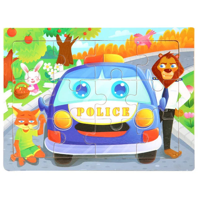 Puzzle Montessori éducatif bois Oremma