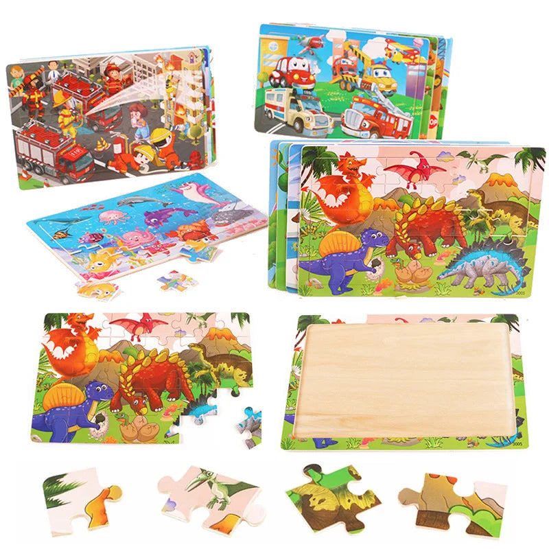Puzzle Montessori éducatif bois Oremma
