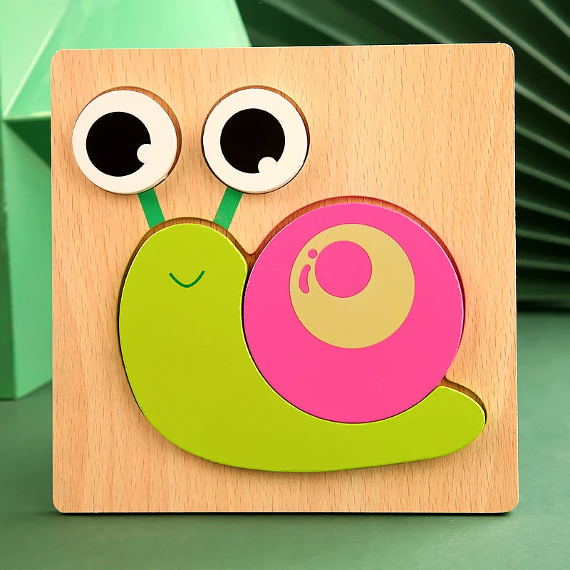 Puzzle 3D animaux Montessori pour bebe Oremma