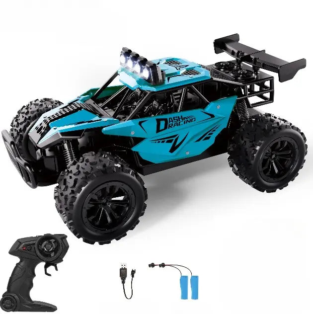 Voiture RC Monster Truck 1/16 – 4x4 Tout-Terrain, Haute Vitesse, Double Batterie Oremma