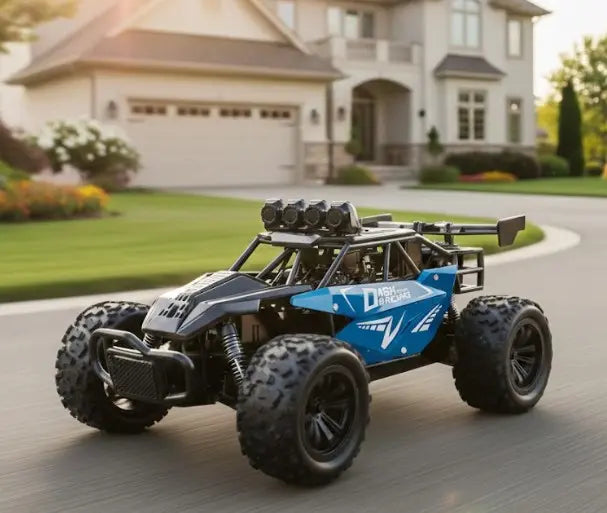 Voiture RC Monster Truck 1/16 – 4x4 Tout-Terrain, Haute Vitesse, Double Batterie Oremma